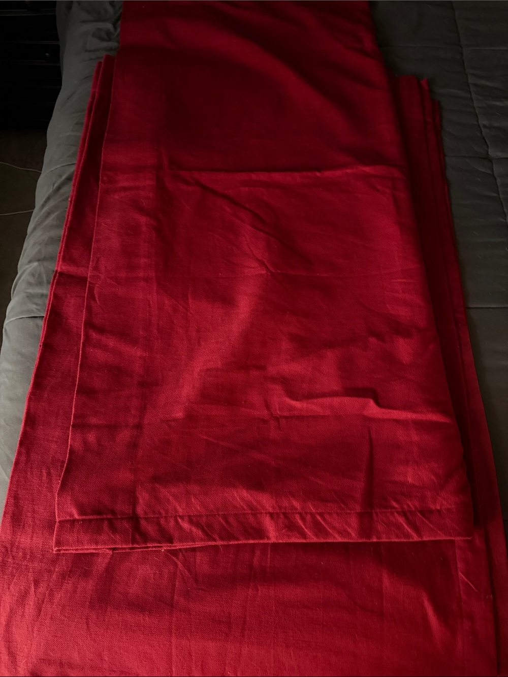 Pottery Barn Solid Red Blackout Window Panels 52x84